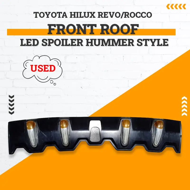 Used Toyota Hilux Revo/Rocco Front Roof Led Spoiler Hummer Style 1