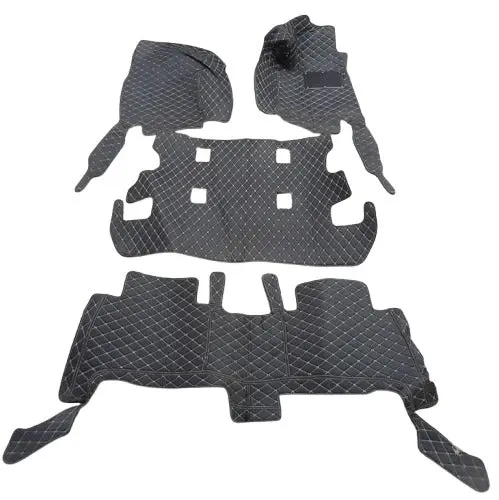 Used Toyota Land Cruiser 7D Floor Mats - Black - 4 Pcs 2015 - 2024 - Damage 2