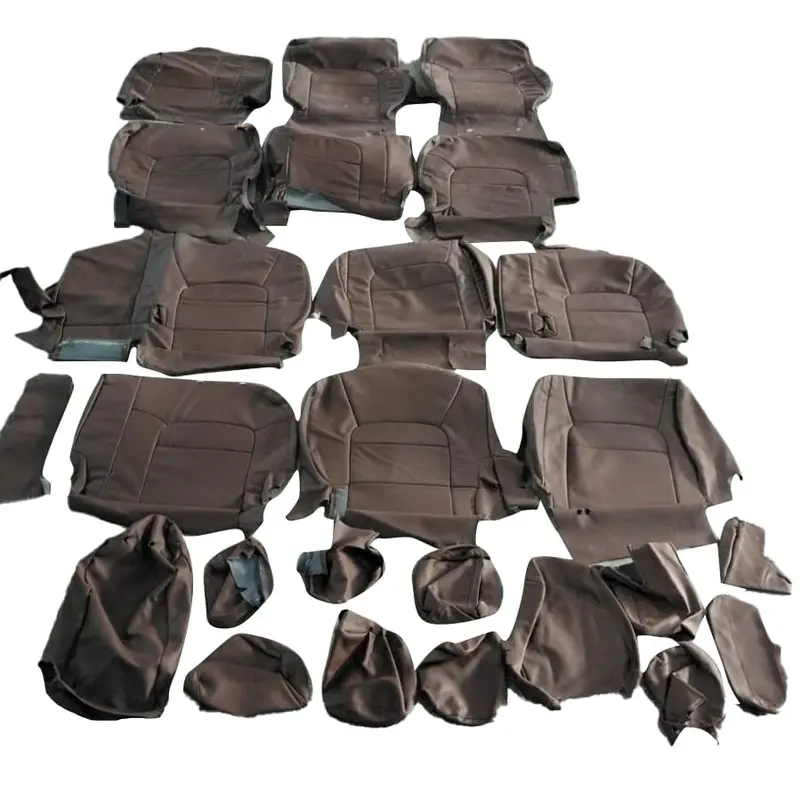Used Toyota Land Cruiser Audi Style Seat Covers Coffee - 25 Pcs - Model 2015-2021 2