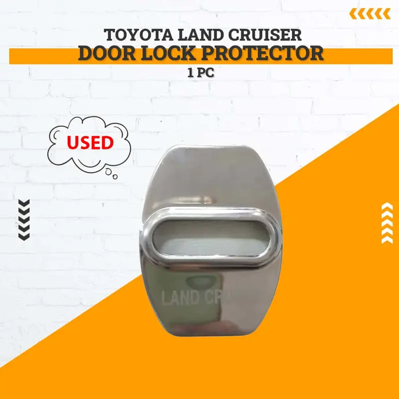 Used Toyota Land Cruiser Door Lock Protector 1 Pc - Rough Condition 1