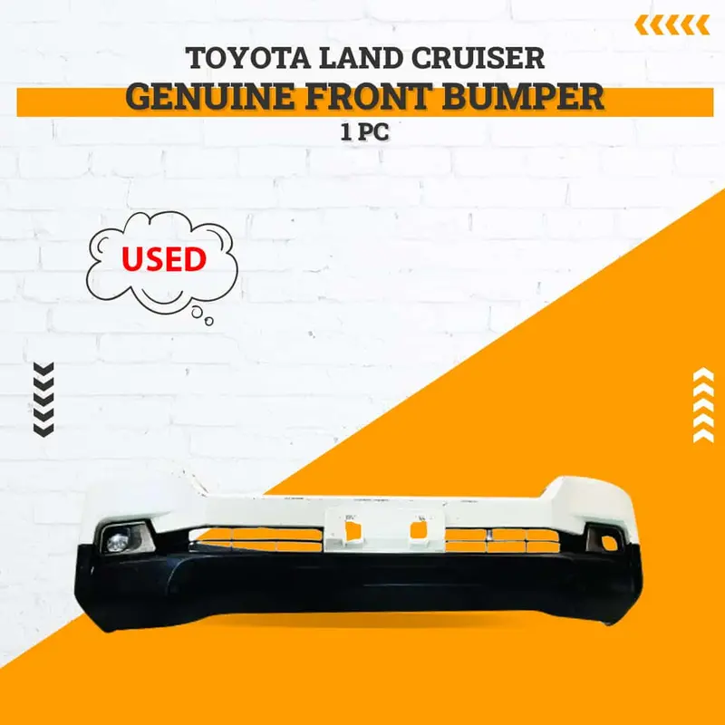 Used Toyota Land Cruiser  Genuine Front Bumper 1 Pc 2017 - 2021 1