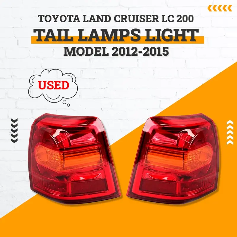 Used Toyota Land Cruiser Lc 200 Tail Lamps Light - Model 2012-2015 1