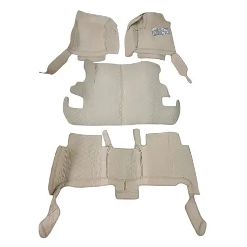 Used Toyota Land Cruiser Lc200 7D Floor Mats - Beige 4 Pcs 2014 - 2018 - Rough Condition 2