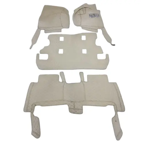 Used Toyota Land Cruiser Lc200 7D Floor Mats - Beige - 4 Pcs Set Rough Condition 2015 - 2021 2