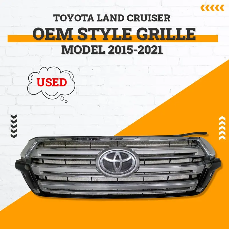 Used Toyota Land Cruiser Oem Style Grille 2015 - 2021 1