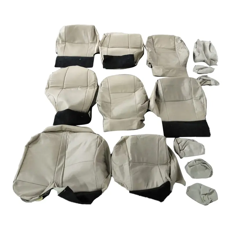 Used Toyota Prado Audi Design Seat Cover Beige 14 Pcs 2009 - 2018 2