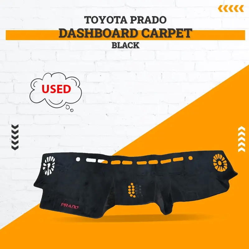 Used Toyota Prado Dashboard Carpet Black 2009 - 2021 - (Minor Damage) 1