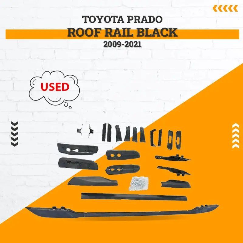 Used Toyota Prado Roof Rail Black 2009 - 2021 - (Incomplete) 1