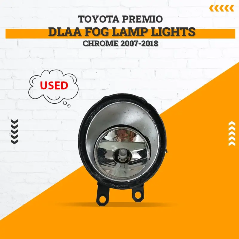 Used Toyota Premio Dlaa Fog Lamp Lights Chrome 2007 - 2018 - (Glass Damage) 1