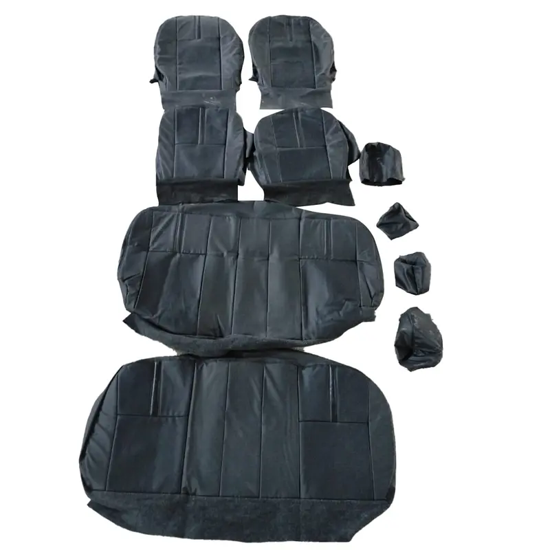 Used Toyota Vigo Type R Seat Cover Black With Black 10 Pcs 2016-2024 2