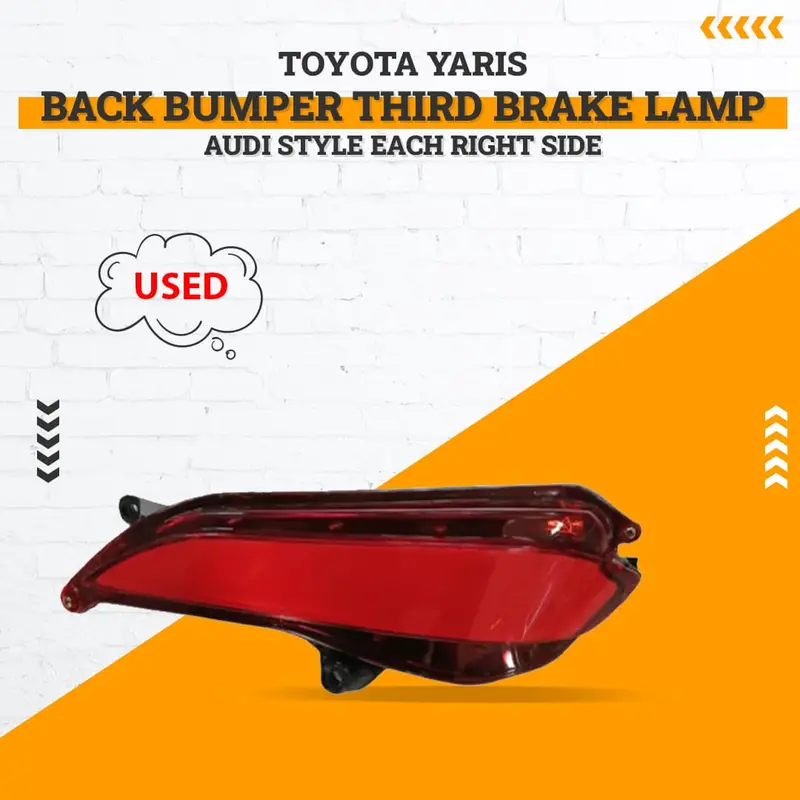Used Toyota Yaris Back Bumper Third Brake Lamp Audi Style Each Right Side 2022-2024 1