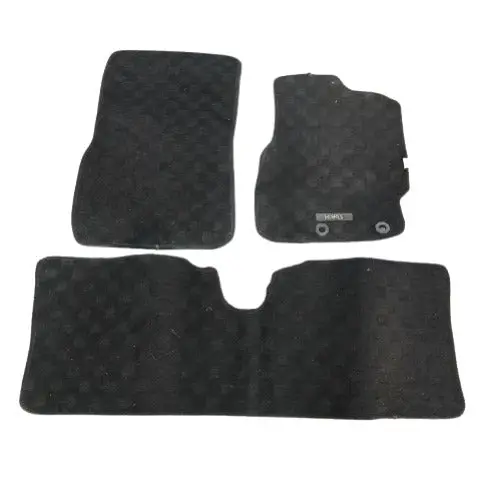 Used Toyota Yaris Carpet Floor Mat Black Mix Design 3 Pcs 2020-2021 - (Rough Condition) 2