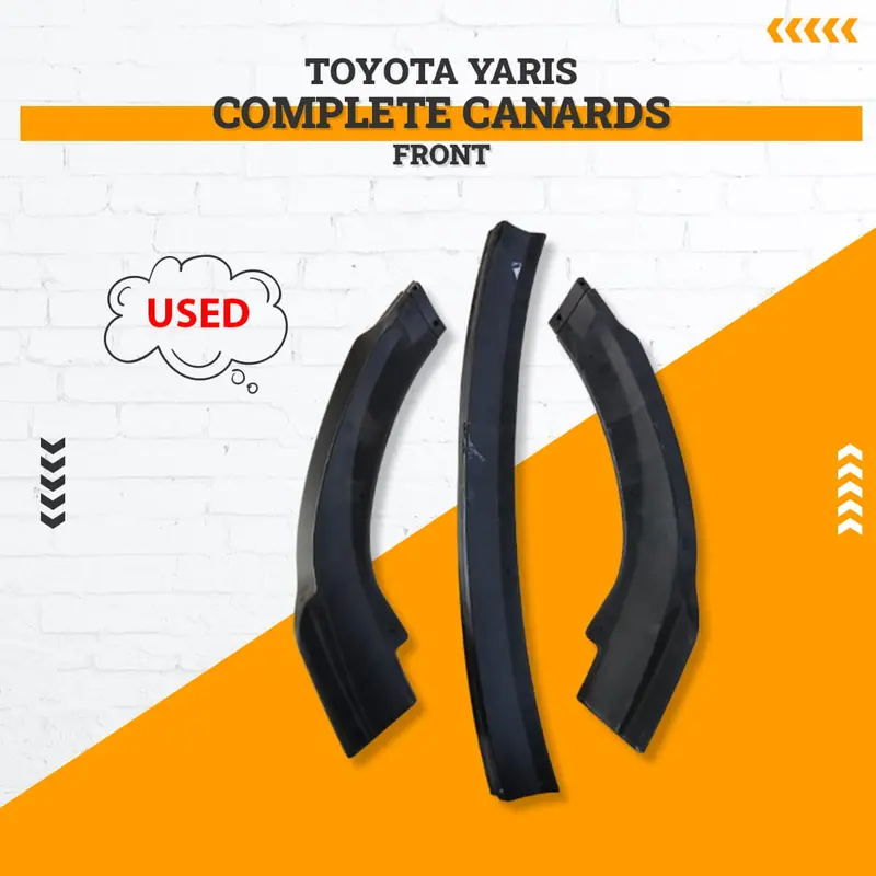 Used Toyota Yaris Front Complete Canards 2020 - 2021 - Damage And Rough 1
