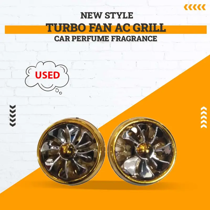 Used Turbo Fan Ac Grill Car Perfume Fragrance - - Multi Pair Without Fitting 1