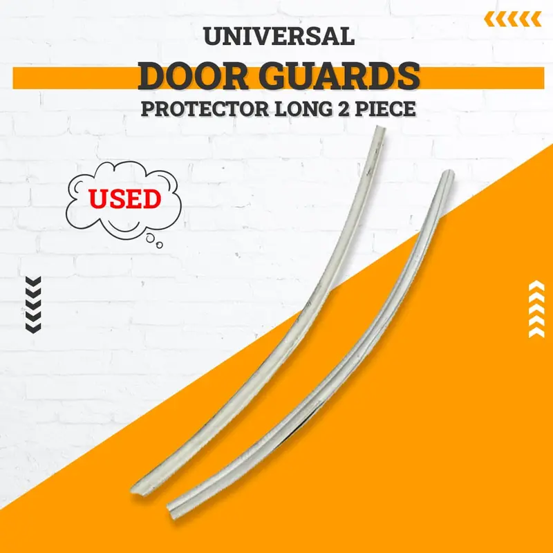 Used Universal Door Guards Protector Long 2 Piece - White - Edge Protection Anti-Scratch Buffer Strip 1