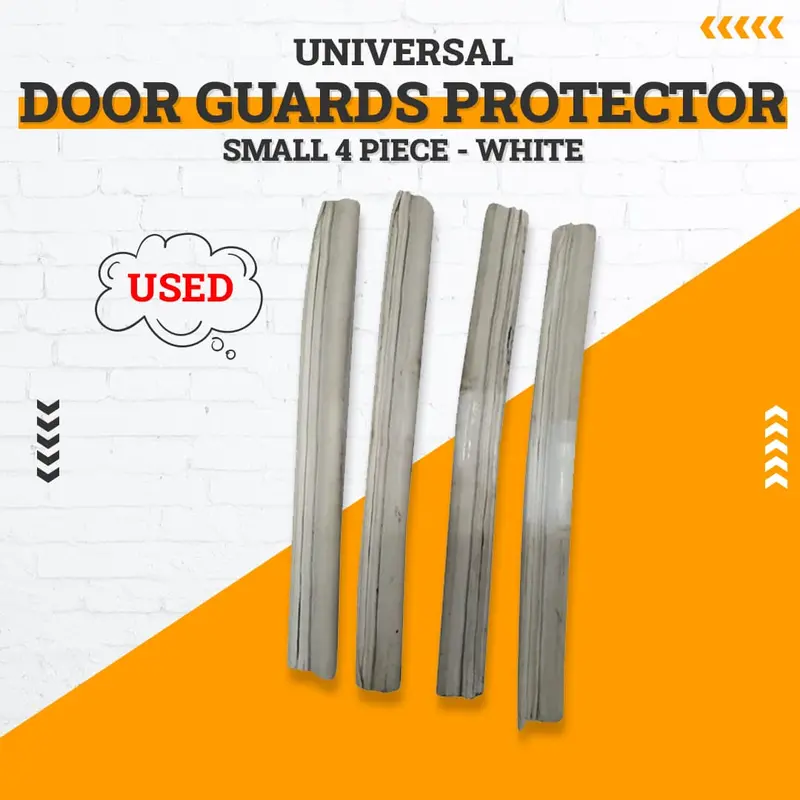 Used Universal Door Guards Protector Small 4 Piece - White - Edge Protection Anti-Scratch Buffer Strip 1
