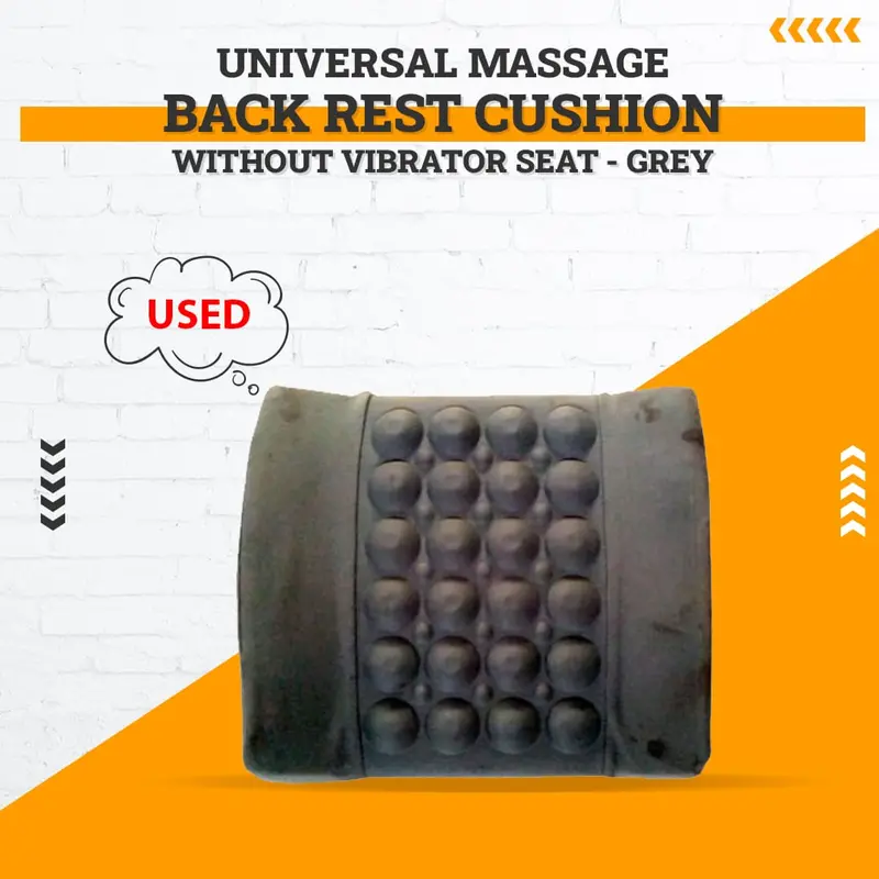Used Universal Massage Back Rest Cushion Without Vibration Seat - Grey 1