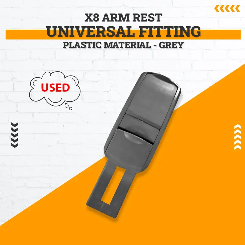 Used X8 Arm Rest Universal Fitting Plastic Material - Grey 1