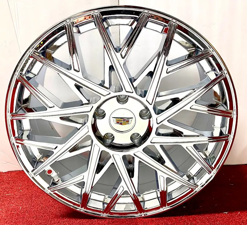 "V Star" Chrome 22" Set Of 4 Wheels 5X120 Cts Ct5 Ct6 Xts Xt4 1