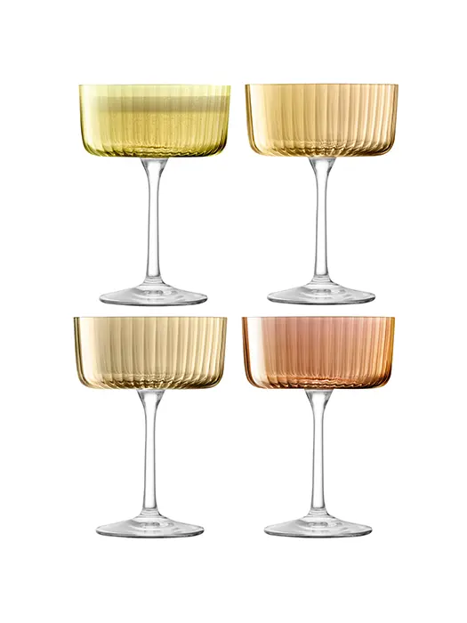 Verres À Champagne Ou Cocktail Gems Amber (Lot De 4)- Lsa 1