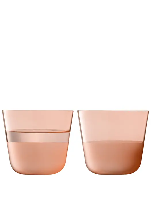 Verres Tumbler Arc Contrast Coral 260Ml (Lot De 2)- Lsa 1