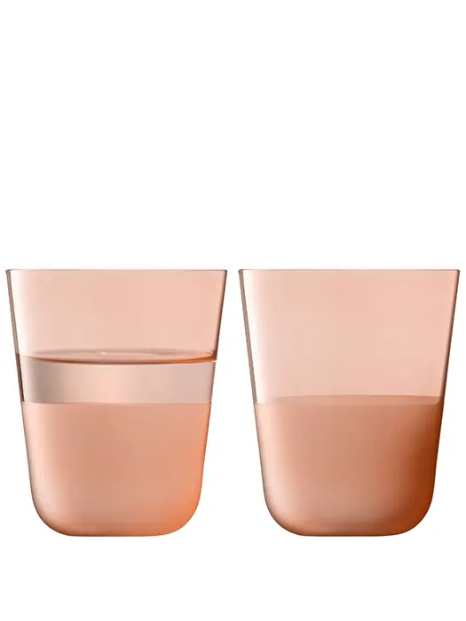 Verres Tumbler Arc Contrast Coral 380Ml (Lot De 2)- Lsa 1