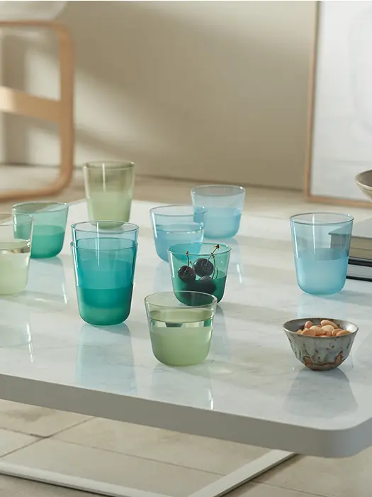 Verres Tumbler Arc Contrast Moss 260Ml (Lot De 2)- Lsa 2