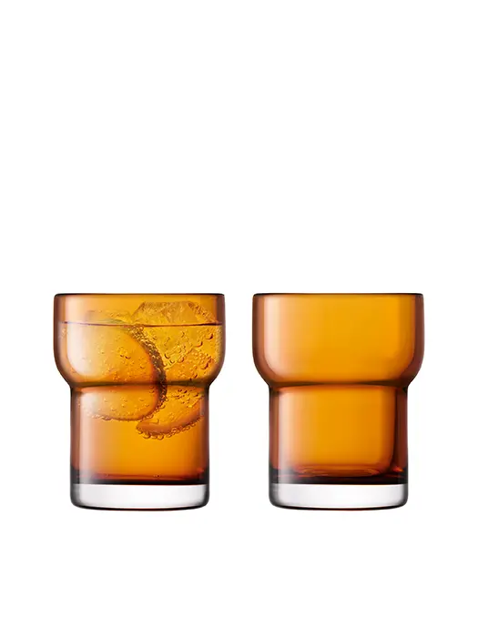 Verres Tumbler  En Verre Soufflé Bouche  Amber 300Ml (Lot De 2)- Lsa 1