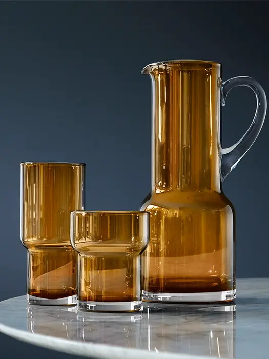 Verres Tumbler En Verre Soufflé Bouche Amber 300Ml (Lot De 2)- Lsa 2