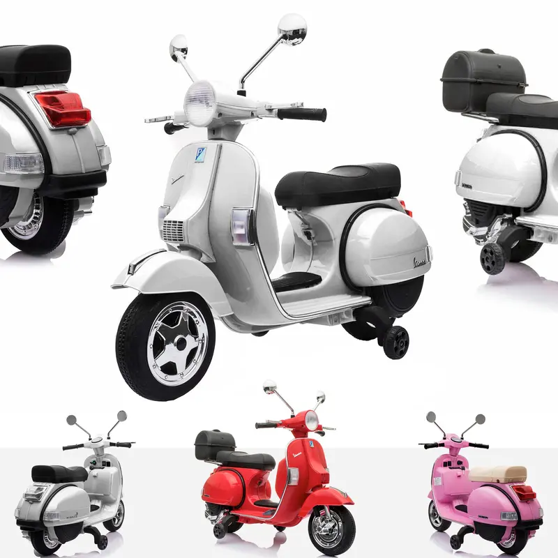 Vespa Licensed Px150 12V Kids Electric Ride On Motorbike 1