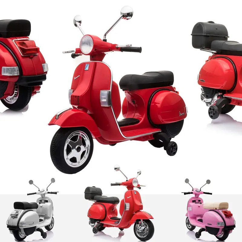 Vespa Licensed Px150 12V Kids Electric Ride On Motorbike 3
