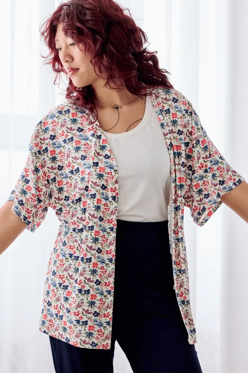 Veste Kimono - Floraison 5