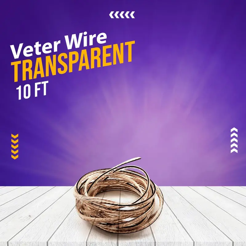 Veter Wire Transparent 10 Ft 1