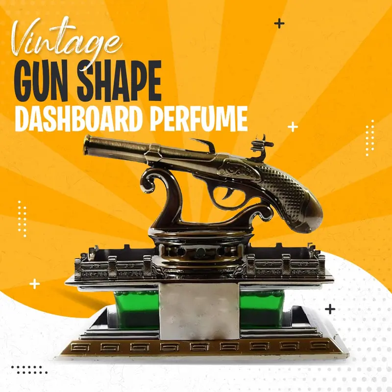 Vintage Gun Shape Dashboard Perfume S-506 - Car Perfume Fragrance Freshener Smell 1
