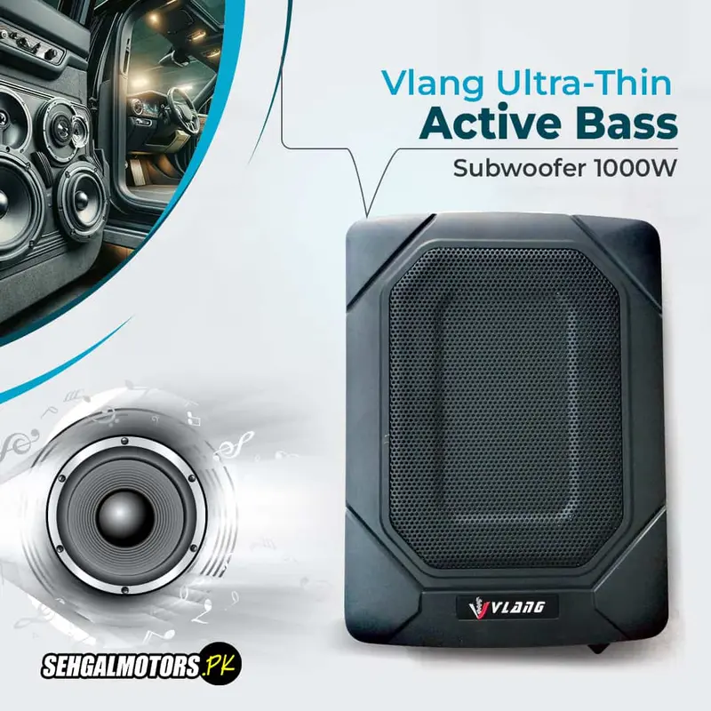 Vlang Ultra-Thin Active Bass Subwoofer Vl-6801 - 1000W 1