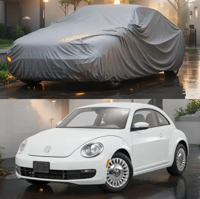 Volkswagen Beetle Maximus Non Woven Car Top Cover 1945 - 2003 - - Scratchproof And Waterproof - Without Belt 1