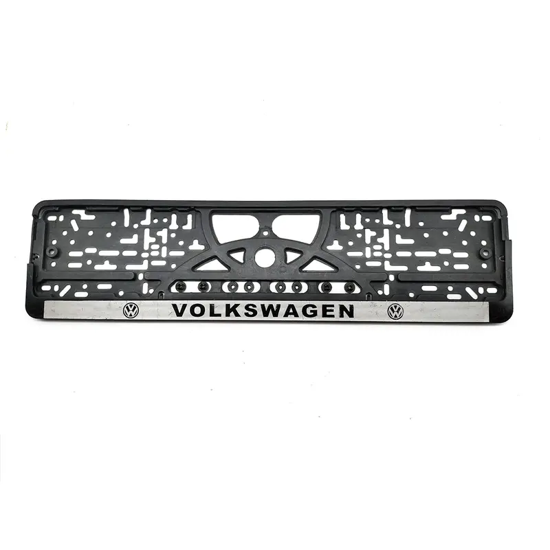 Volkswagen Logo Uk Style Plastic License Number Plate Frame - For Car 2