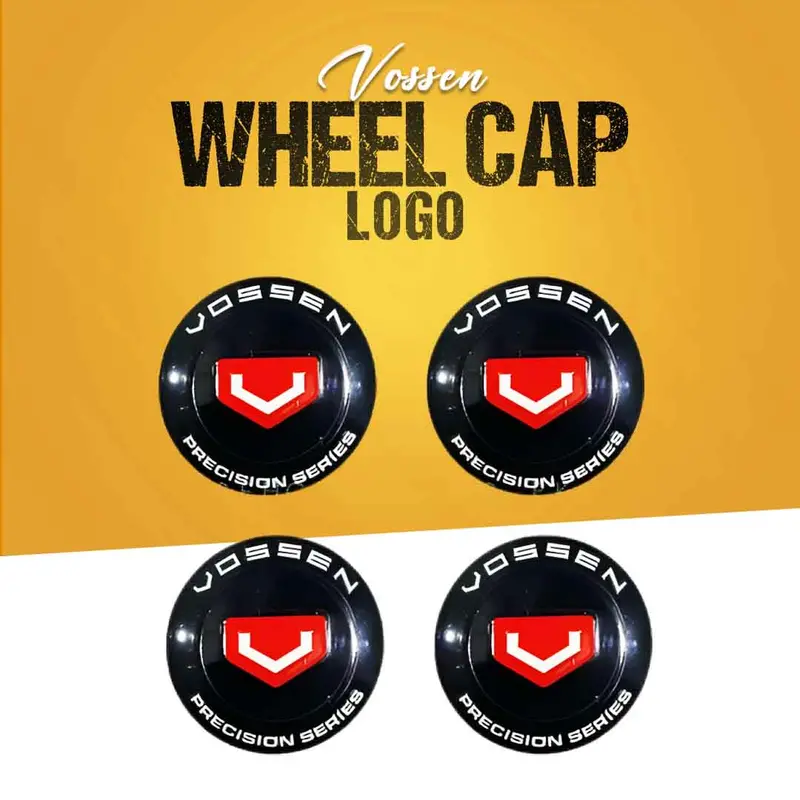 Vossen Wheel Cap Logo Center Hub Badge Sticker - 4 Pcs 1