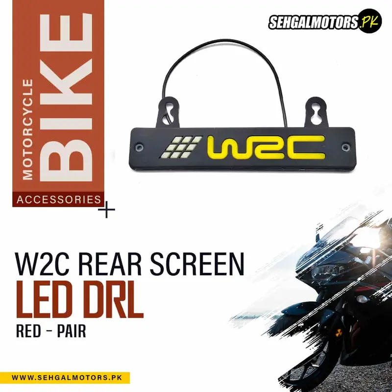 W2c Rear Screen Led Drl Red - Pair A90331 - Daytime Running Lights | Car Styling Led Day Light | Drl Lamp 1