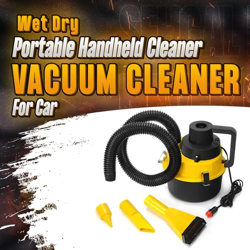 Wet Dry Vacuum Cleaner For Car - Portable Handheld Cleaner |  Interior Cleaning | Dust Remover 1