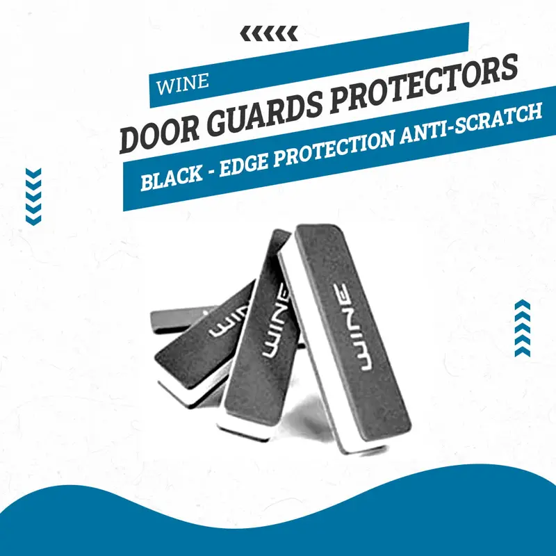 Wine Door Guards Protectors Black - Edge Protection Anti-Scratch Buffer Strip 1