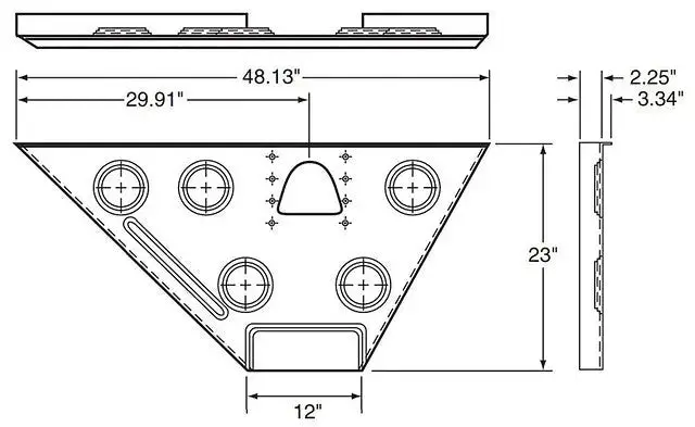 Wing Plate Leg Mount Bracket Cs Ut3-1103-078 1