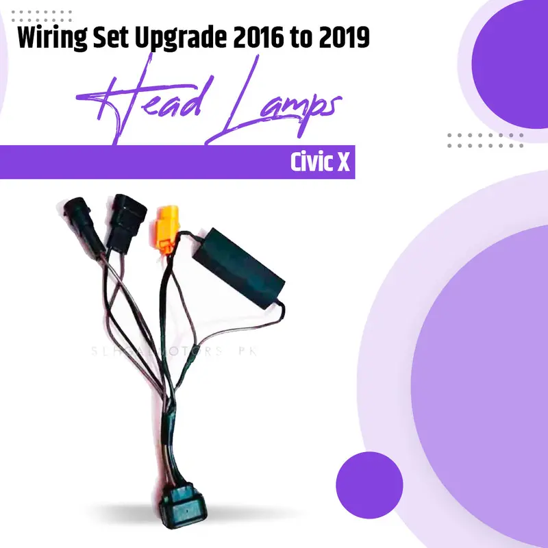Wiring Set Upgrade 2016 To 2019 Headlamps Civic X 2017 - 2021 1