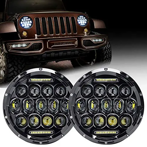 Wrangler 7 Inch Head Light 16 Led C24-01 (Pair) 1