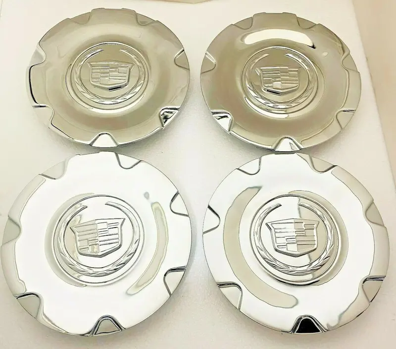 Xlr 18" All Chrome Plated Metal Factory Center Caps Set Of 4 Gm 9596991 1