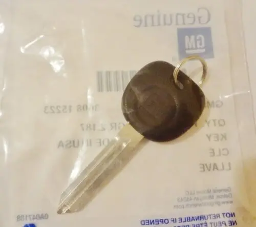 Xlr Factory Gm Key Blank #23372327 2004-2007 1
