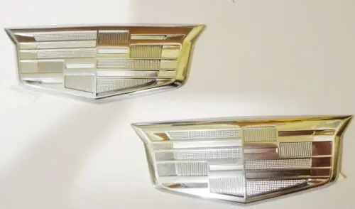 Xt5 Satin Chrome Fender Emblem Pair 1
