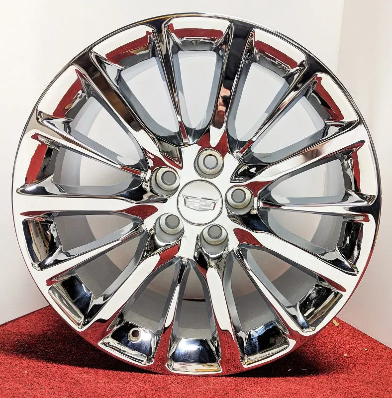 Xts Cts Cts V Ct6 Chrome 19" X 8.5" Genuine Factory Gm Set Of 4 Wheels 1