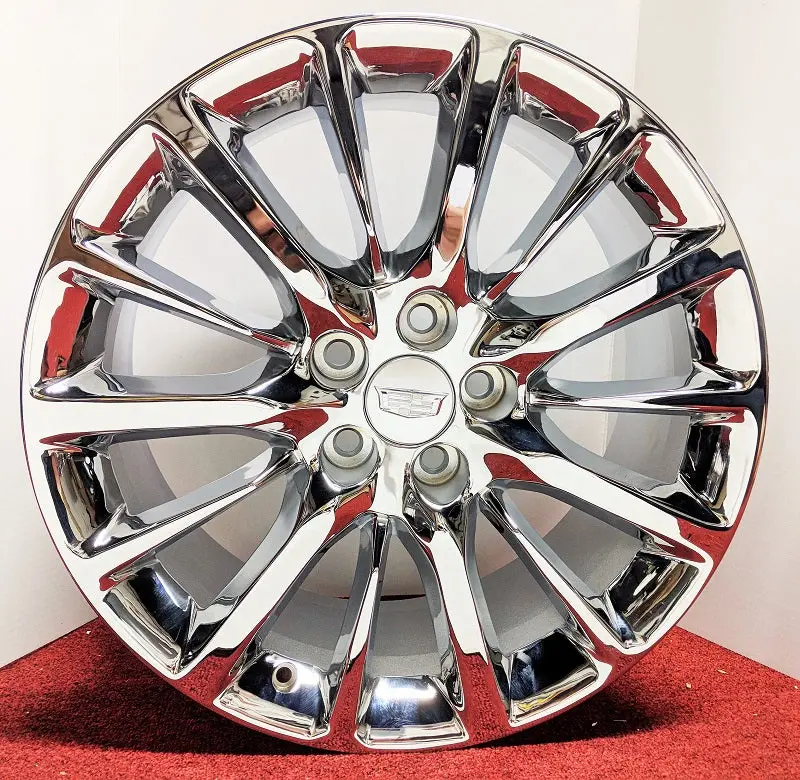 Xts Cts Cts V Ct6 Chrome 19" X 8.5" Genuine Factory Gm Set Of 4 Wheels 2