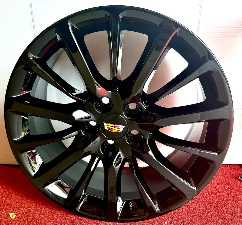 Xts Cts Cts V Ct6 Gloss Black 19" X 8.5" Genuine Factory Gm Set Of 4 Wheels 1